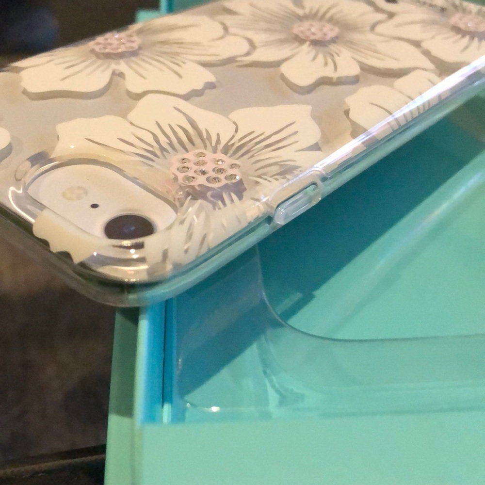 Kate spade iPhone 7 6 white floral case hardshell - Picture 5 of 7